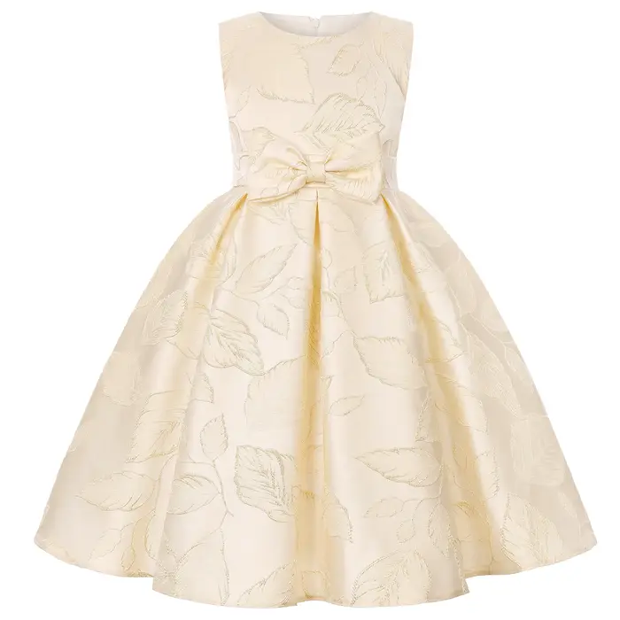 Robe à nœud papillon pour fille - Costume d'occasion formelle - Robe de soirée élégante et digne - R