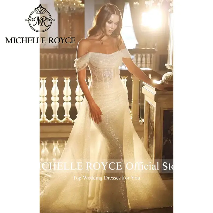 Michelle Royce-Robe de Mariée Sirène 2 en 1