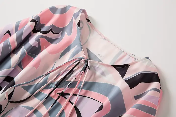 Robe caftan de créateur de luxe 2025 | Robe de plage longue en soie surdimensionnée pour femme |