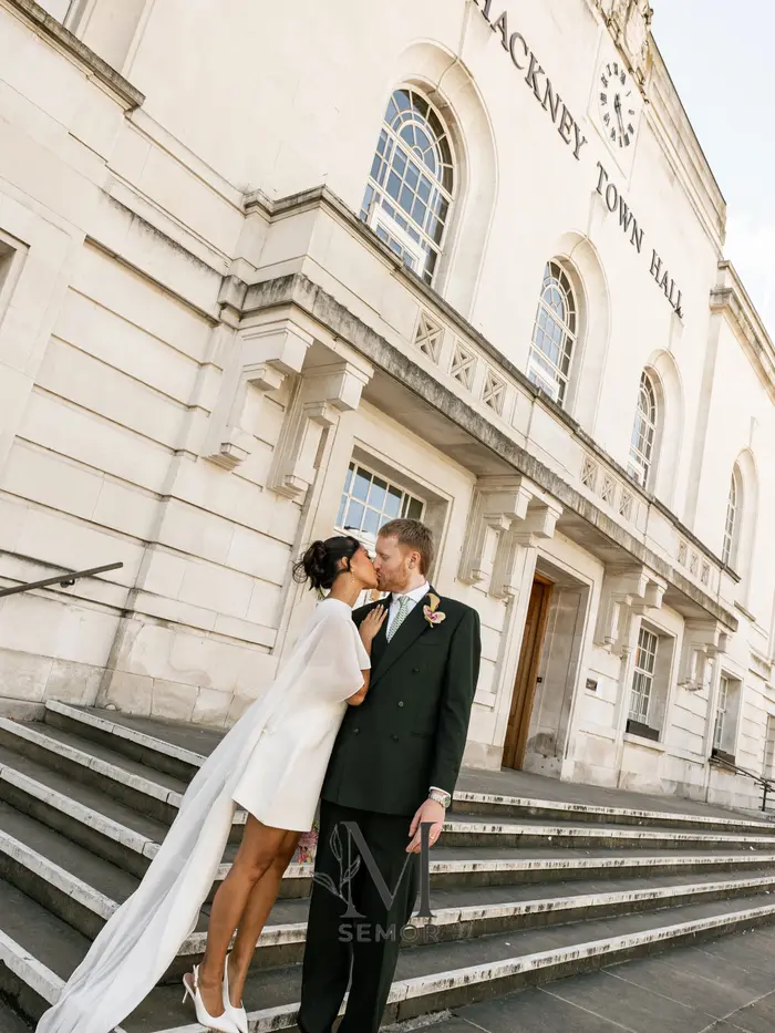 Robe de mariée courte personnalisée Semor