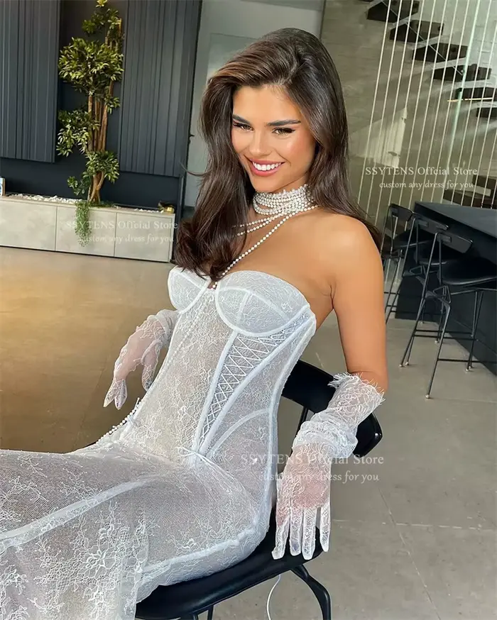 SSYTENS luxe ivoire dentelle robes De mariée chérie sirène