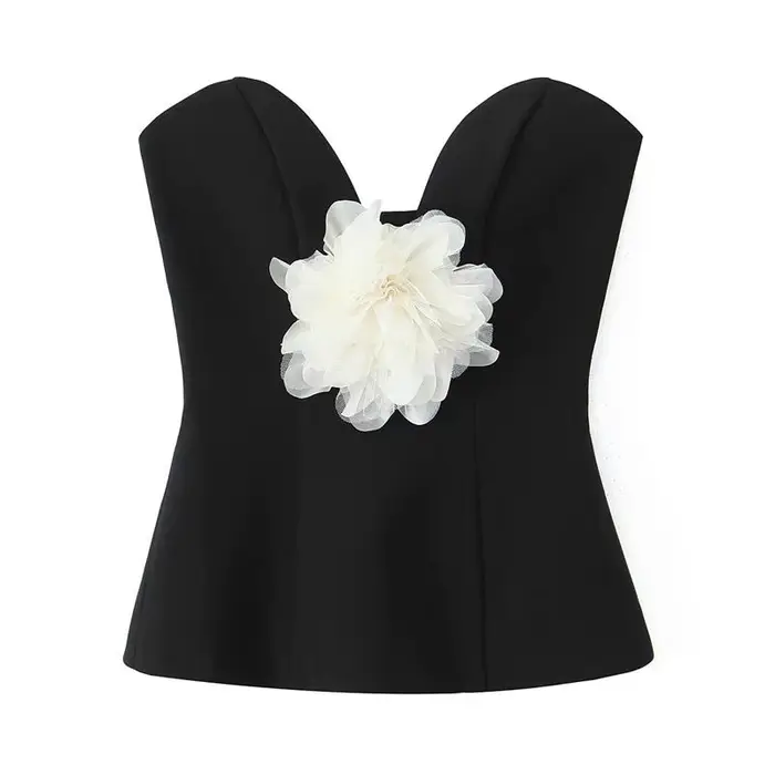 Robe Chic à fleurs 3D pour femmes, élégante, col carré, dos nu, sans manches, Mini robe de soirée, n
