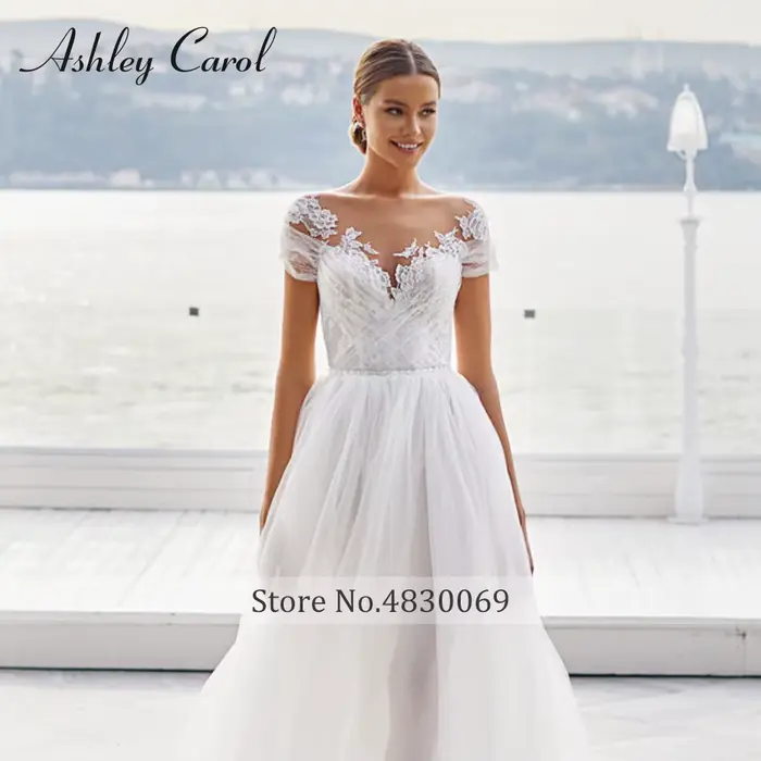 Ashley Carol-Robe de mariée A-Line