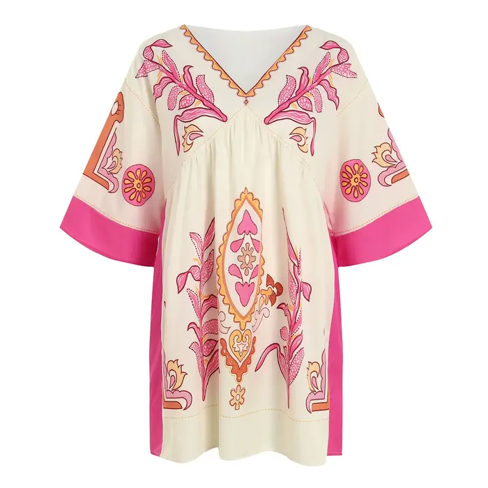 Robe Boho Élégante en Polyester Souple, Style Décontracté, Polyvalente pour Toutes les Occasions, Idéale pour Plage, Ville et Cérémonies Spéciales