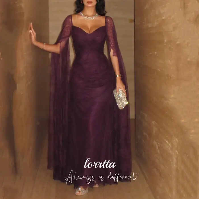 Lorrtta robe de Cocktail personnalisée robes formelles femmes violet luxueux