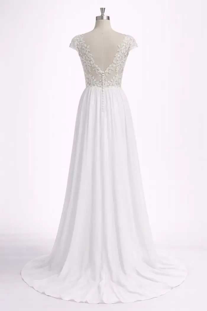 Robes de mariée en dentelle coupe A 2026 pour femmes