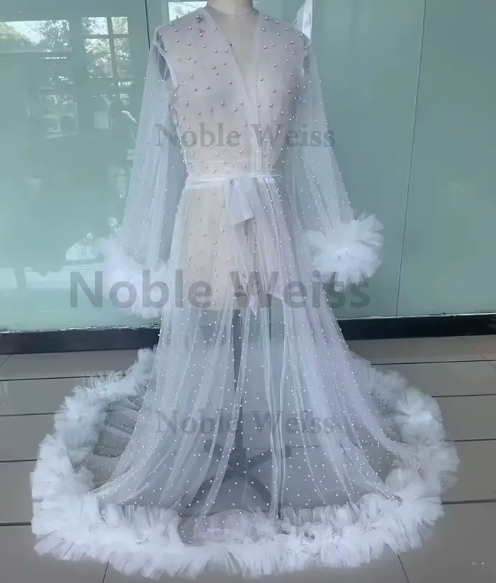 Robe de mariée à volants
