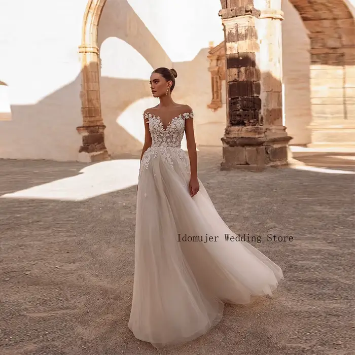 Robe de mariée de luxe coupe A-line