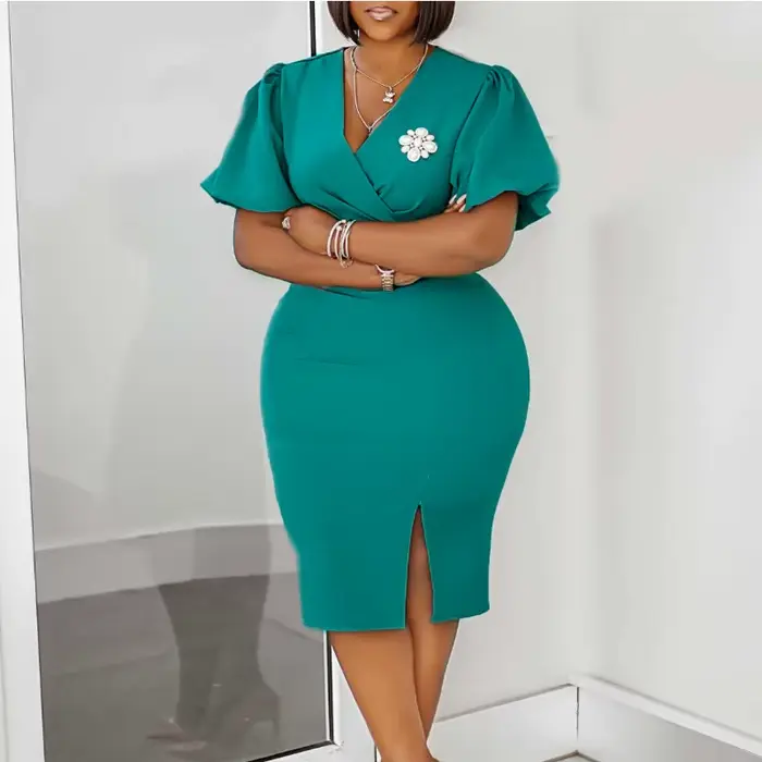 Robe africaine pour femmes avec broche