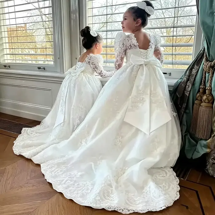 Nouvelle Robe de Demoiselle d'Honneur Chic 2026 en Maille avec Fleurs