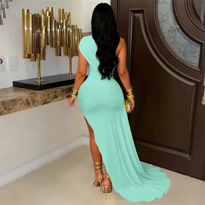 Robe de cocktail élégante Doyerl asymétrique pour femme – Idéale pour les soirées
