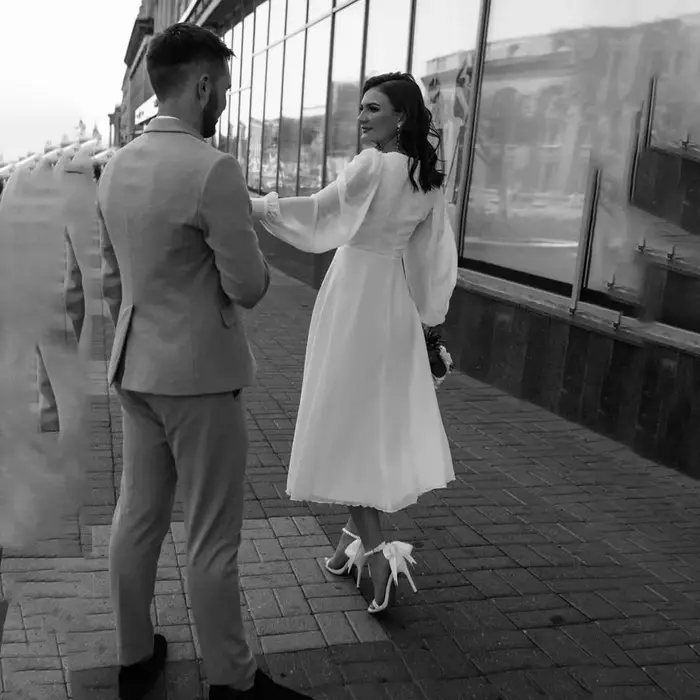 Robes de mariée en mousseline de soie personnalisées pour femmes