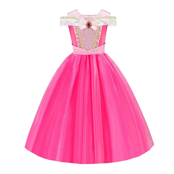 Robe de princesse Cosplay Aurora La Belle Endormie 2026 pour filles, costume de fête Enfants Raiponc