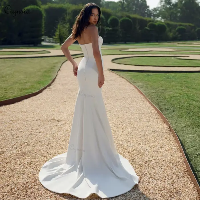 Robe de mariée élégante et simple Ciynsia 2026