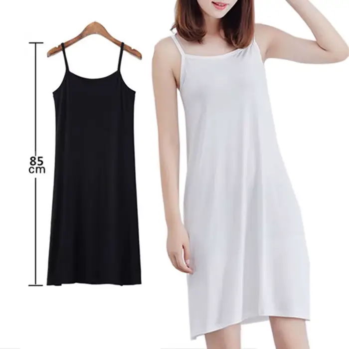 Jupon adapté aux jupes courtes pour femmes, robe moulante unie, service à domicile, chemise de nuit à bretelles, jupe de fond, sac de hanche