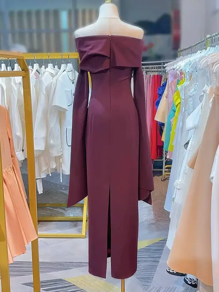 Robe de soirée haut de gamme et élégante pour l'automne et l'hiver 2026