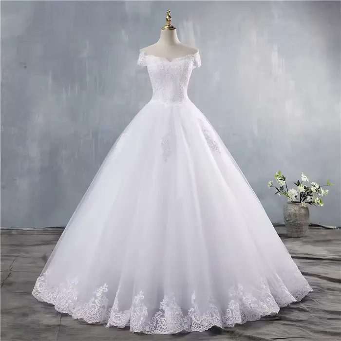 Robe de mariée blanche européenne