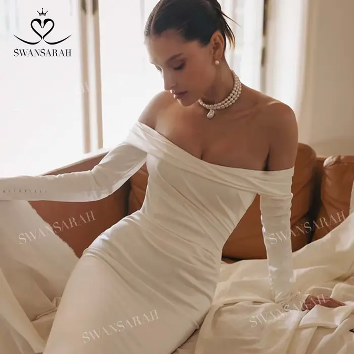 Robe De mariée sirène en Satin