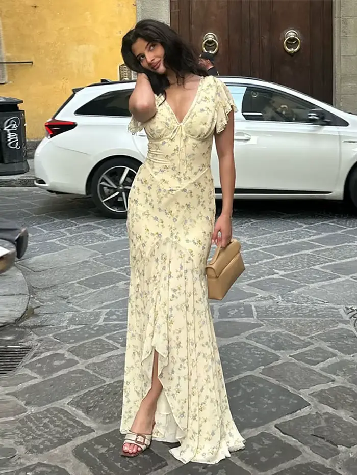 Nouvelle Robe Chic Femme Élégante et Sexy à Imprimé Poisson