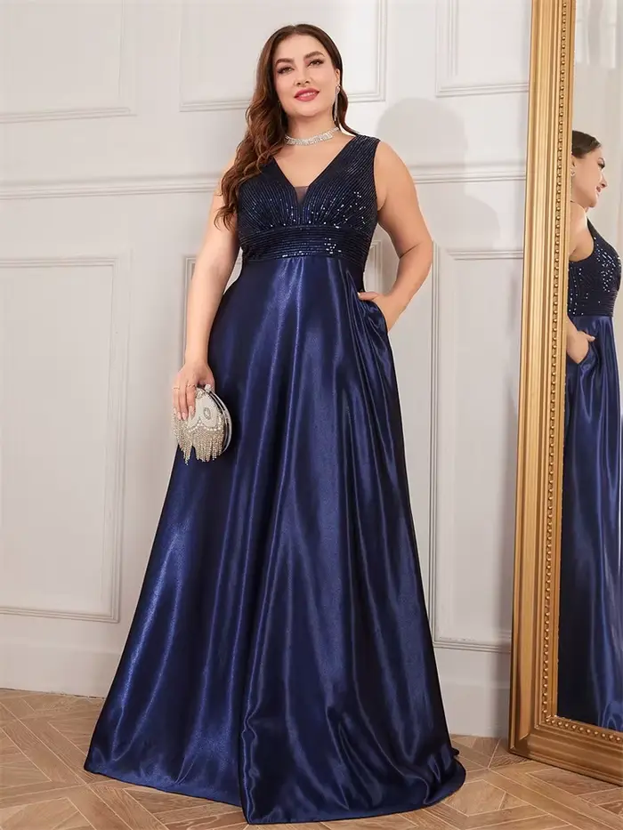 Robe de soirée élégante en Satin