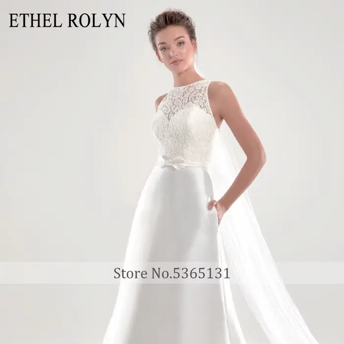 ETHEL ROCircN-Robe de mariée en satin