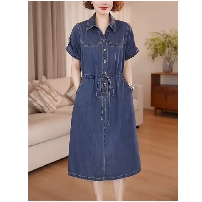 Robe en jean pour femme