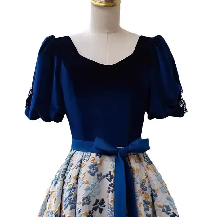 Robe de soirée longue pailletée en polyester avec décolleté Mon Amour pour femmes, coupe empire, soutien-gorge intégré, occasionnelle et élégante pour soirées officielles