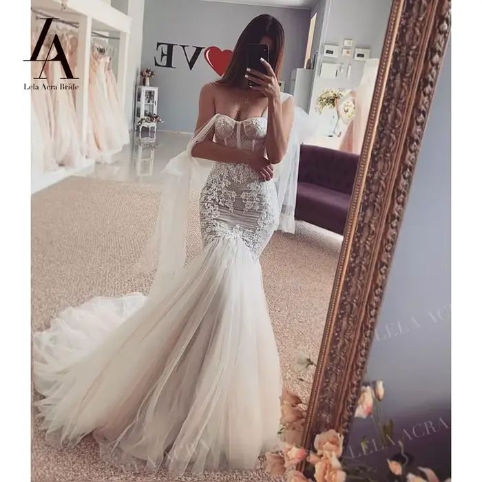 Luxe chérie robe de mariée 2026 glamour hors de l'épaule sirène princesse