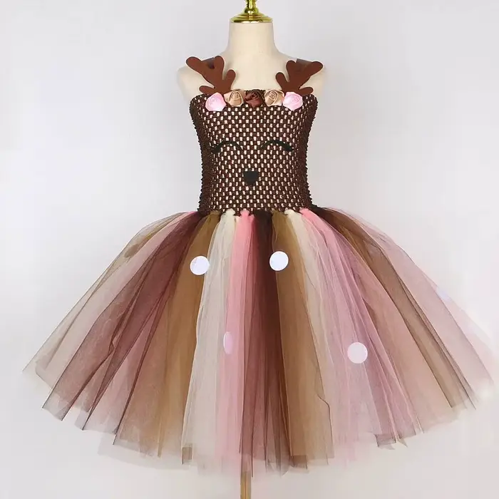 Costumes de cerf de noël pour petites filles