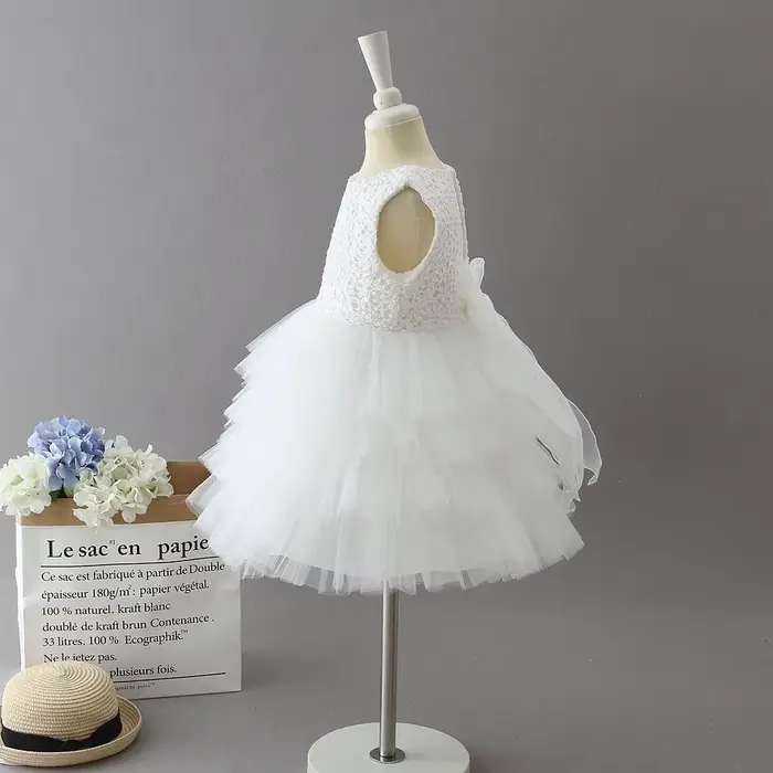 Robe de soirée en dentelle pour filles