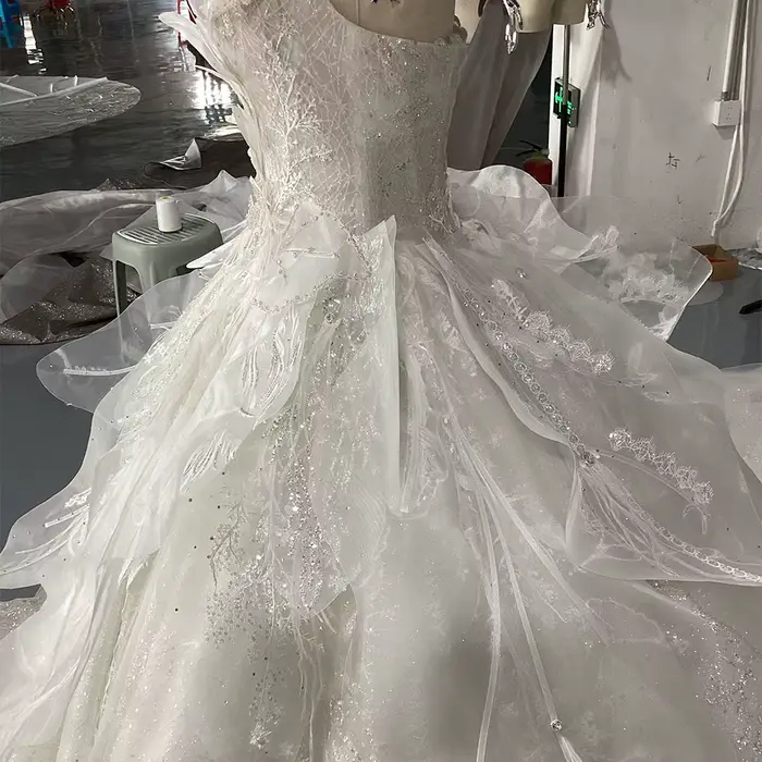 Robe de mariée sexy à lacets sans bretelles, robes vintage à perles, vêtement éducatif exquis personnalisé, collection 2025, occassion mariage, femme, blanc, polyester, organza, décoration perles cristal, style exquis, taille XS-XXXL