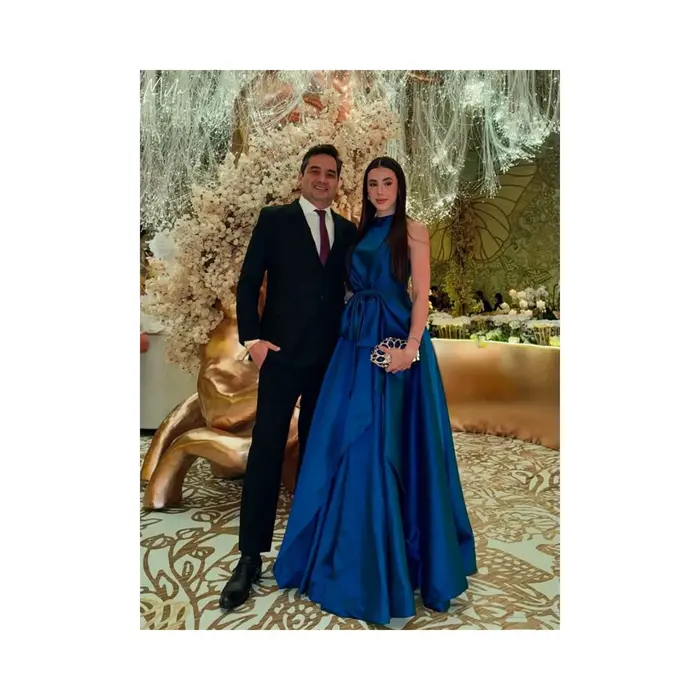 Mila bleu col haut robe de mariée personnalisé sans manches nœud sangle Satin robes de soirée élégant parole longueur vestidos de fiesta