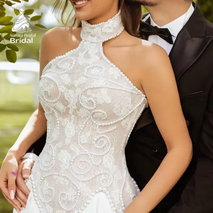 Robe de mariée de plage personnalisée Aurora