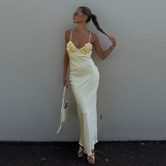 Robe imprimée florale pour femme, élégante, col carré, sans manches, taille cintrée, jupe courte tra