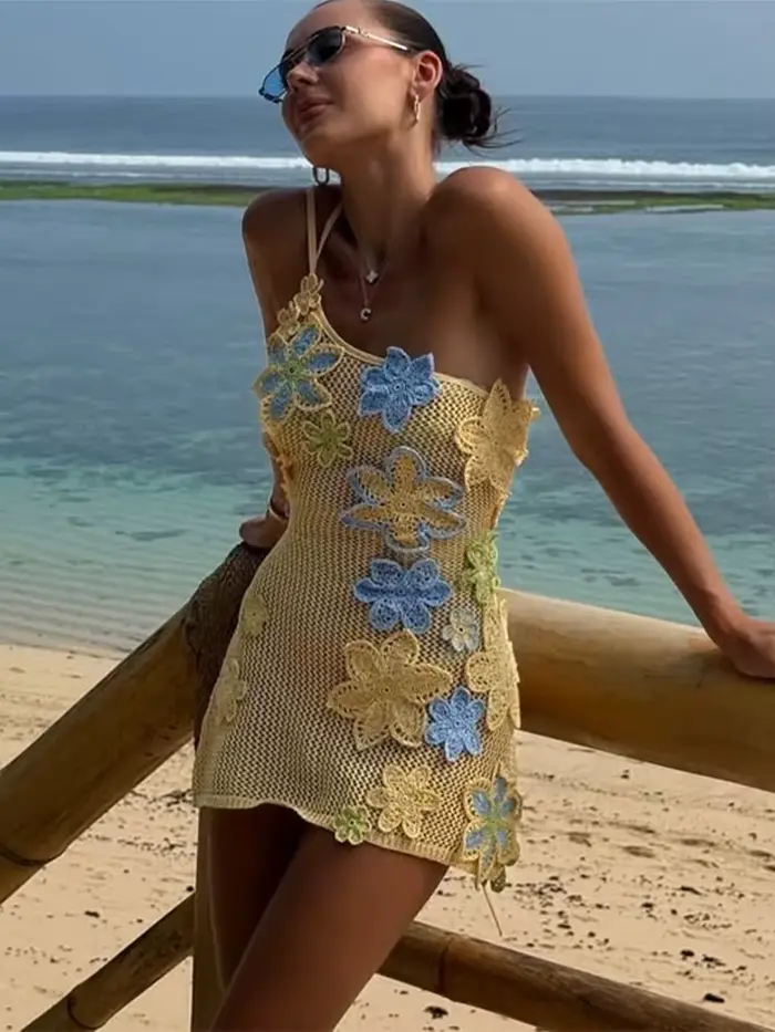 Haut corset 3D et jupe fendue en polyester pour femmes, tenue de printemps été avec col diagonal et finition en dentelle pour occasions spéciales