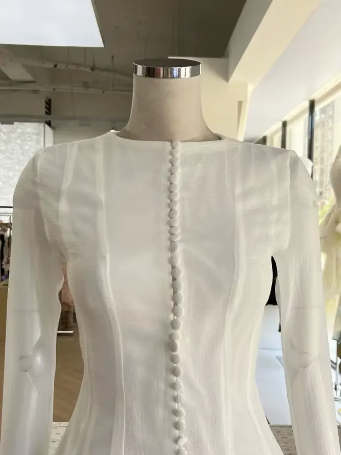 2025 nouveauté fée bulle volants concepteur robe d'anniversaire couleur unie courte décontracté soirée mode vêtements pour femmes