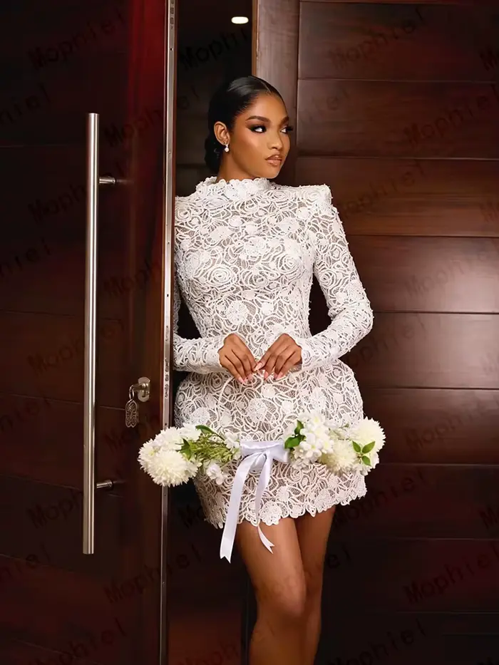 Robes de mariée courtes Mophiel pour les mariées