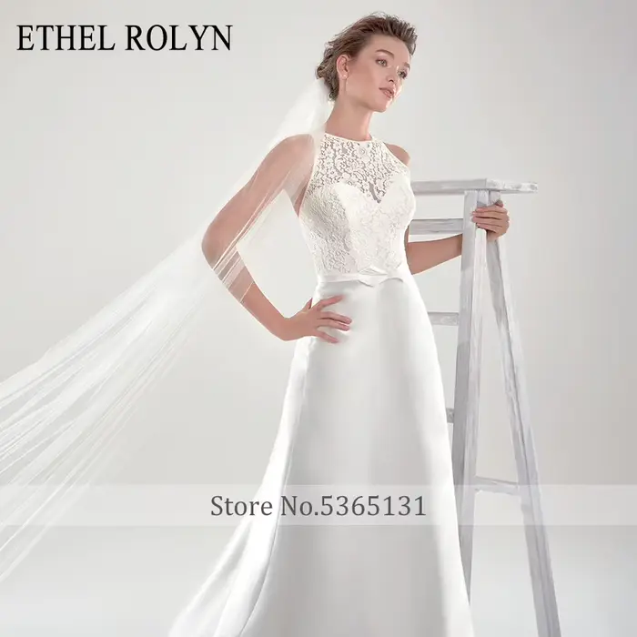 ETHEL ROCircN-Robe de mariée en satin