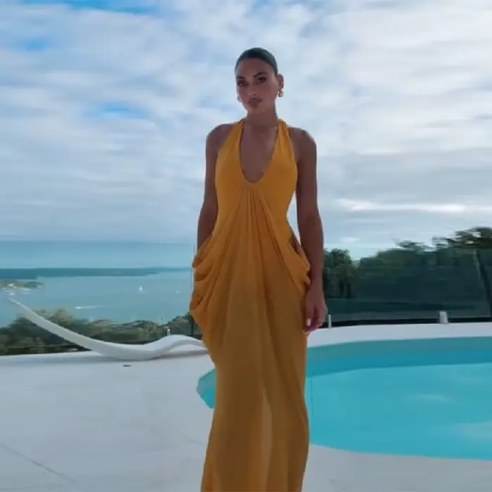 Nouvelle Robe Longue Maxi Fluide Bohème pour Femme