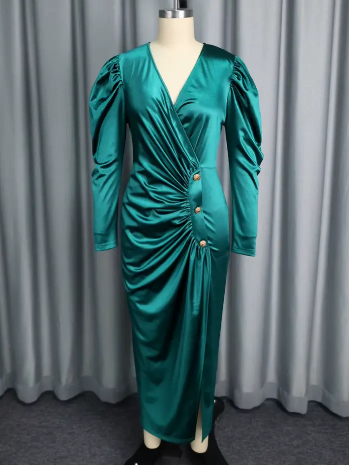 Robe longue en Satin pour femmes