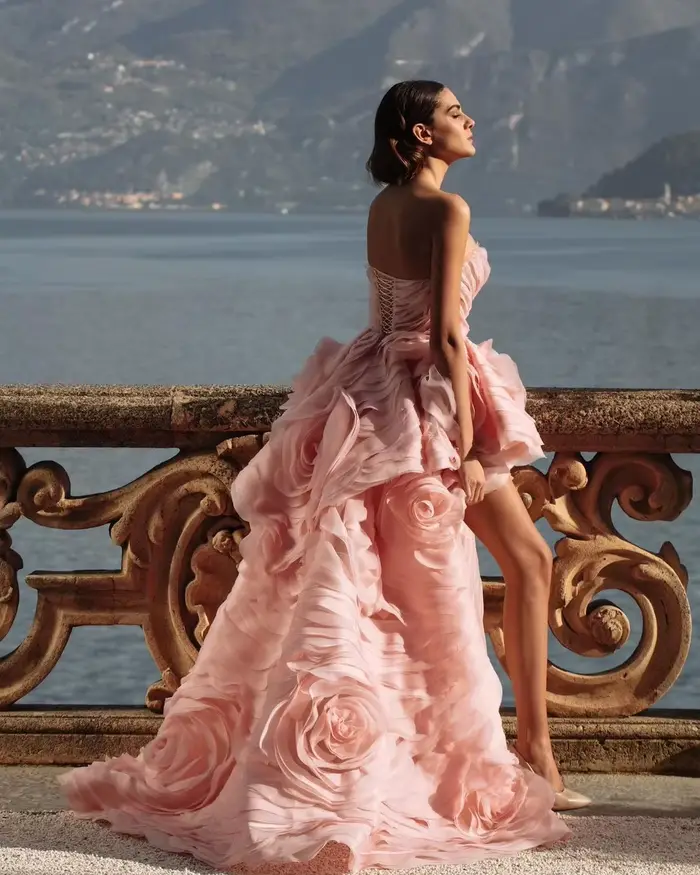 Robe de mariée rose style A-line Lakshmigown
