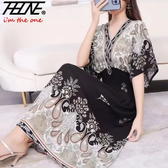 Robe longue en ULstyle bohème pour femmes