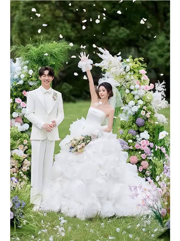 Robe de mariée princesse fugitive