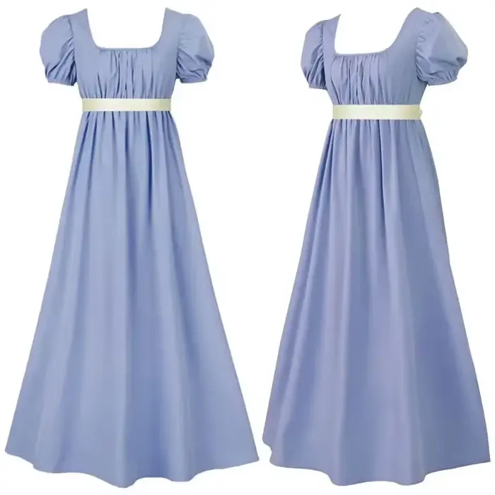 Robe régence vintage avec robe de thé victorienne taille haute pour femmes robes de bal victoriennes occasions spéciales
