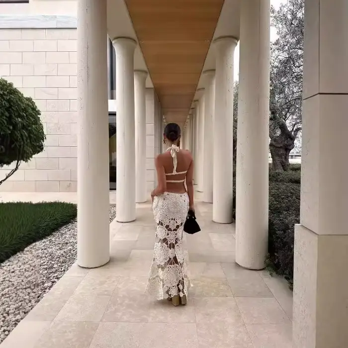 Robe longue de plage maxi pour femme