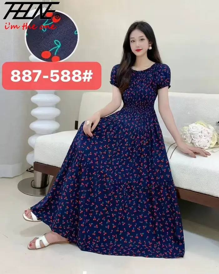 Longue Robe Maxi femmes vêtements printemps été bohème vacances plage Style coréen Floral Vintage mince robes