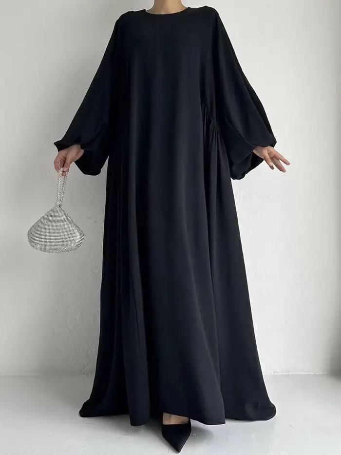 Nouvelles femmes robes musulmanes mode Simple solide Abaya Ramadan Caftan élégant femme décontracté