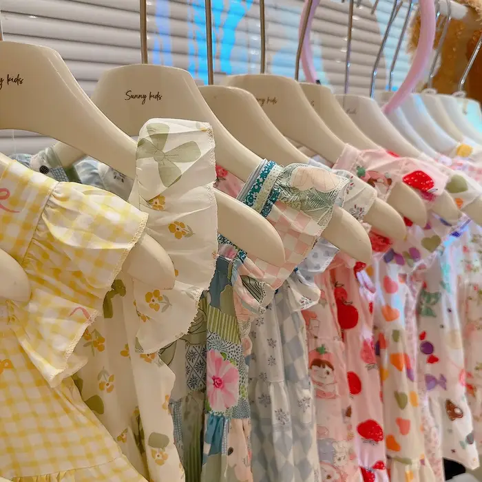 Robe d'été 2026 pour filles à manches volantées