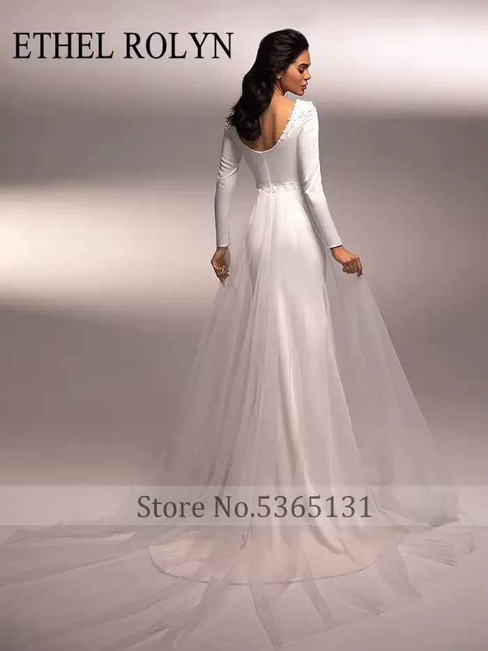 ETHEL ROLYN robe De mariée sirène en Satin pour femmes