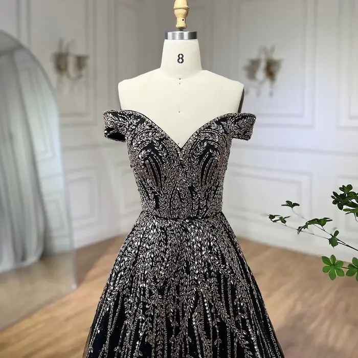 Robe de soirée de forme trapèze pour femmes